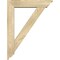 Ekena Millwork Traditional Traditional Rough Sawn Bracket w/ Offset Brace, Douglas Fir, 6"W x 26"D x 34"H BKT0604X26X34TRA01RDF - alternate 3